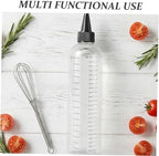 GALPADA 8pcs Oz Graduated Plastic Squeeze Bottle with Pet Material and Precise Dispensing for Kitchen Use, Reusable and Easy to Clean Oil and Sauce Applicator - Image 3