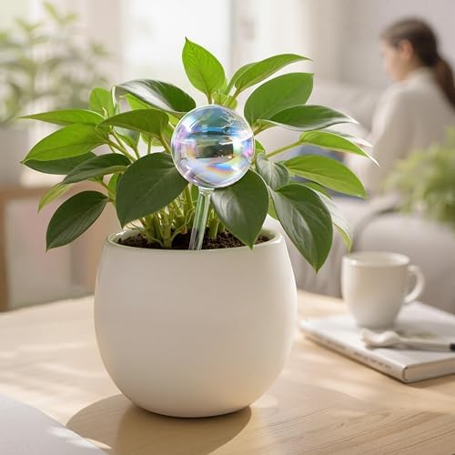 Soilagua Large Rainbow Plant Watering Globes, Extra-Thick Glass, 4 Pack - Image 2