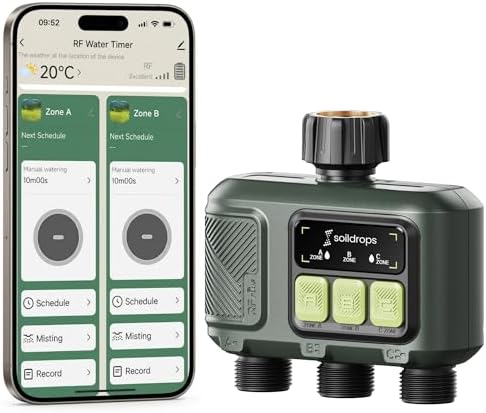 WiFi Water Timer Smart Irrigation Controller with Gateway by SoilDrops