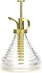 Plant Mister- Clear Color Glass Bottle & Brass Sprayer (Matt Gold) - Image 5