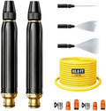 High Pressure Hose Nozzle, Power Washer Nozzle with Multiple Spray Patterns & Booster, Heavy Duty Metal Pressure Washer Hose Attachment for Car Wash, Patio, Garden Watering & Pet Cleaning(2 Pack+20m) by Unknown