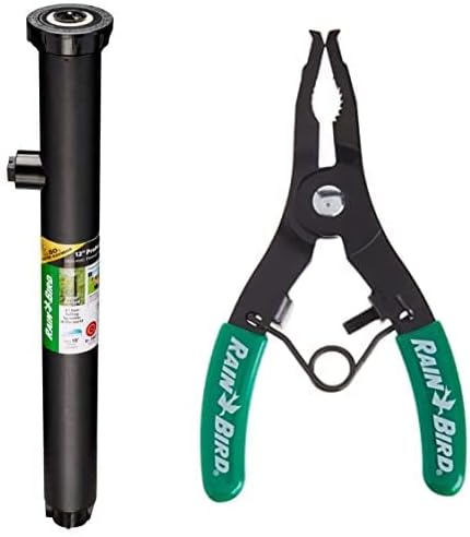 Rain Bird 1812APPRS Pressure Regulating (PRS) Professional Pop-Up Sprinkler, Adjustable 0° - 360° Pattern, 8' - 15' Spray Distance, 12" Pop-up Height Rain Bird PTC1 Spray Head Pull-Up Tool for Pop-Up by Unknown
