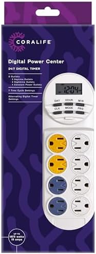 Coralife Aquarium Fish Tank 8-Outlet 24/7 Digital Power Center Timer by Coralife