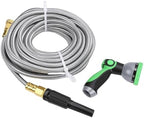 Focket Garden Hose Nozzle, 50ft Adjustable Rustproof Stainless Steel Heavy Duty Garden Hose Sprayer, Water Nozzle with Multi Pattern Spray for Yard Lawn Car Washing Cleaning - Image 2