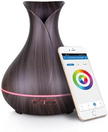 Smart WiFi Wireless Essential Oil Aromatherapy Diffuser, Compatible with Alexa & Google Home, Phone App & Voice Control, Large Ultrasonic Diffuser, LED & Timer Settings by Ebooine