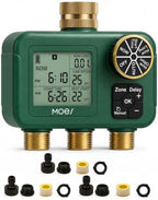 MOES 3-Zone Water Timer for Garden Lawn Hose, Brass 3/4 Inlet & Outlets by MOES