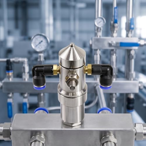 Generic Humidifier Nozzle Industrial Spray Nozzle Misting Nozzle Humidity Nozzle with Side Inlet Ports and Brass Elbows for Reliable Fine Mist Output Suitable, Style to 2 - Image 7