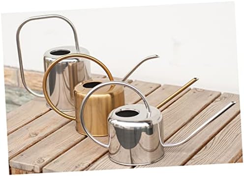 Sosoport 2 Pcs Outdoor/Indoor Watering Can Stainless Steel Auto Watering Long Spout Gardening Tool for Succulents - Image 2