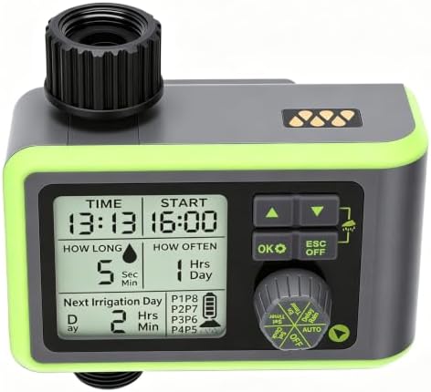 Garden Watering Timer with 8 Programs and rain Sensor auto shutoff - Image 4