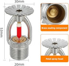 6pc Fire Sprinkler Head Pendent Type, 155℉ Fire Sprinkler Heads 1/2" Inch Thread 68°C Quick Response Water Spray Down 1/2" NPT for Home/Commericial/Workshop/Residential Building (Pendent Type) (6) - Image 3