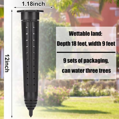 Briwooody 9 Pack Garden Watering Stake Deep Root Irrigation Spike, 12 Inch - Image 3