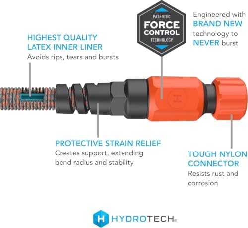 HydroTech 75 ft Expandable Burst-Proof Garden Hose, 5/8 in Diameter - Image 5
