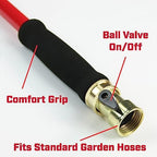 CHAPIN International 4671 30-inch with 7 Pattern Rotatable Nozzle and Adjustable 180-degree Spray Head Watering Wand, Red/Black - Image 4