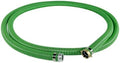 Gloxco Heavy Duty EPDM All Weather Suction Hose Assembly, Black Tube, Lime Green Helix, 1-1/2" Inside Diameter with Male x Female NPSM Pinlug Fittings Installed, 25 ft Length by Gloxco