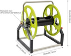 Garden Hose Reel, Heavy Duty Wall/Floor Mount Hose Holder for Outside Yard – Portable Water Hose Reel Cart, Holds 300 Ft of 0.55 Inch Hose, 23.2 x 15.4 x 19.7 Inch - Image 3