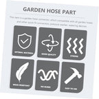 Housoutil 3 Sets Garden Hose Repair Connector Kit with Weatherproof Aluminium Alloy Material for Long Life Sturdy Hose Fitting Fastener - Image 6