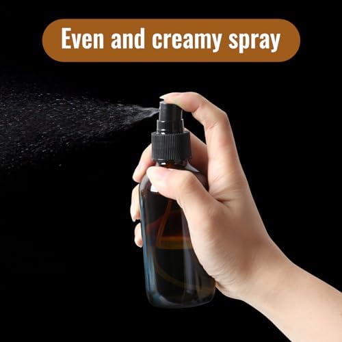 STARSIDE 24-Pack 4oz Amber Glass Spray Bottles with Fine Mist Sprayer - Image 3