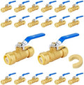 20PCS Foskan 1/2" Push Fit Ball Valves,1/4" Turn Shut-off Valves by Unknown