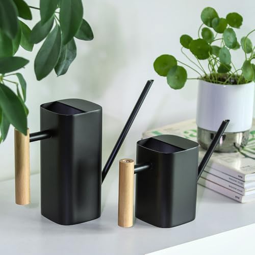 Black Watering Can, 800ml/27oz for Indoor Plants - Image 4
