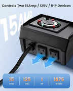 SURAIELEC 24-Hour Mechanical Pool Timer for Above Ground Pool, NEMA 5-15R - Image 3