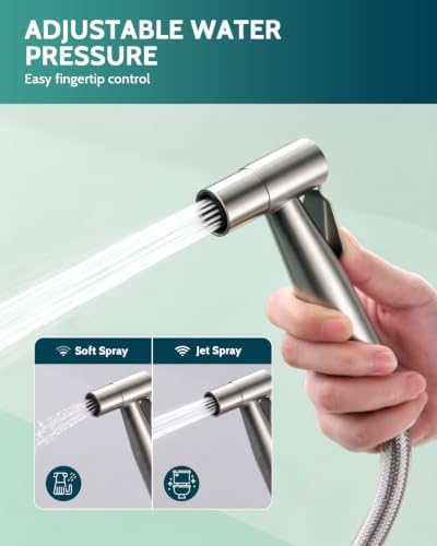 LUFEIDRA Handheld Bidet Sprayer, Adjustable Water Pressure, RV Toilet Use - Image 5