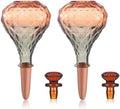 12 oz Plant Watering Globes, Red Glass Self Watering Bulbs Top Fill with Terracotta Spikes Stake, Self Watering Planter Insert Vacation Automatic Plant Waterer Device for Indoor & Outdoor 2Pack by Unknown