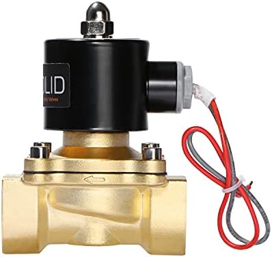 U.S. Solid 1" Brass Electric Solenoid Valve 24VAC Normally Closed VITON Air Non-potable Water Fuel - Image 6