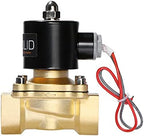 U.S. Solid 1" Brass Electric Solenoid Valve 24VAC Normally Closed VITON Air Non-potable Water Fuel - Image 6