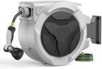 Retractable Garden Hose Reel, 1/2in 100ft Hose Reel with 10 Patterns Nozzle by Home