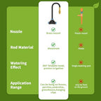 120FT Sprayer Irrigation System, Drip Irrigation Kit with 30 PCS 360° Adjustable Misting Copper Nozzles for Garden, Lawn, Patio, Greenhouse - Image 5