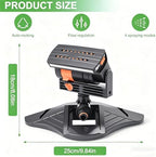 16-Nozzle Oscillating Sprinkler with Dual-Zone Sprinkler Water Timer, Oscillating Water Sprinklers for Lawn Yard Garden Watering (Single-Zone) - Image 3