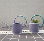 Metal Watering Can,Retro Style Gorgeous Long Spout/Iron Watering Can Gardening Tool 1.7 L (Purple) - Image 3