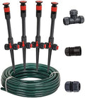 Eden 98063 Multi-Adjustable Flex Design Above Ground Irrigation Garden Sprinkler System, Sprinkler & Hose, DIY Plant Watering Set by EDEN
