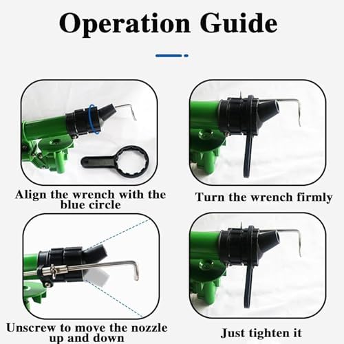 Farm Irrigation Sprinkler, 360° Large-Area Agriculture Farm Irrigation Sprinkler with 18mm/20mm/22mm Replacement Nozzle, Range Diameter 40-100m, Pressure Adjustable 4-8bar - Image 6