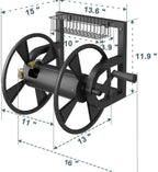 Outdoor Garden Hose Reel Water Pipe Rack Winding Device Wall Mounted Installation - Image 4