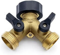 Y Splitter Tap Adaptor 2 Way Brass Garden Hose Connector by Unknown