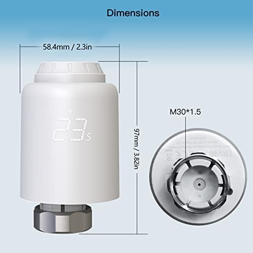 Smart Radiator Valve - WiFi Thermostatic Radiator Valve Controller with Timing Function, Wireless Thermostat for Temperature Control of Home Heating System - Image 3