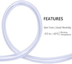 DERNORD PVC Tubing 7/8"ID X 1-1/10"OD Flexible Clear Vinyl Hose 50 Feet for Food Grade - Image 3