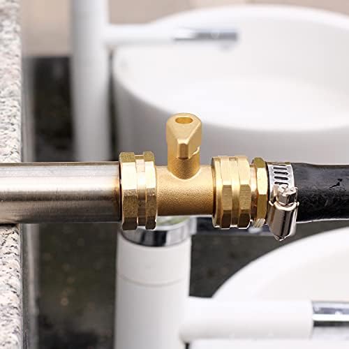SIGURANTA Garden Hose Connector Adapter,3/4" GHT female and 1/2" NPT male Connectors, Brass Repair Fittings, for female Hose to male Hose (10 Pack) - Image 5