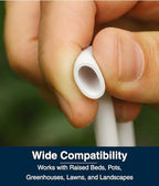 DBR Tech® 1/4 Drip Irrigation Tubing, 200 Feet, Flexible PVC Plastic Drip Irrigation Hose for Gardening, Misting, Hydroponics and DIY Landscape Garden Projects, Blank Distribution (200ft, White) - Image 6