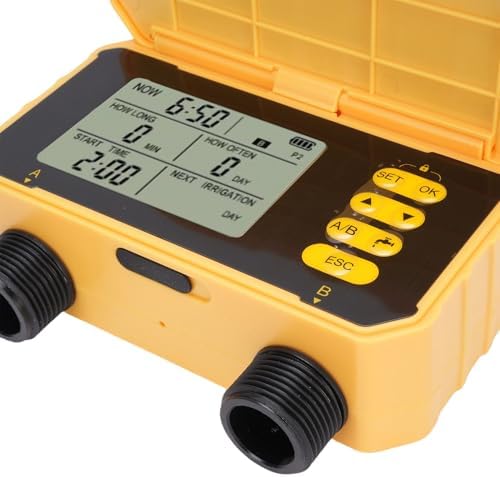 2 Zone Solar Sprinkler Timer, Garden Hose Valve Controller, Outdoor Automatic Irrigation System with Rain Delay for Yards​ - Image 7