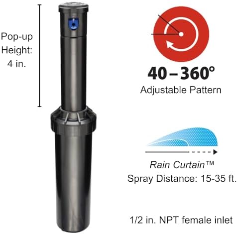 Rain Bird CP350012PK Rain Curtain Professional Rotor, Full Circle, 12-Pack - Image 2