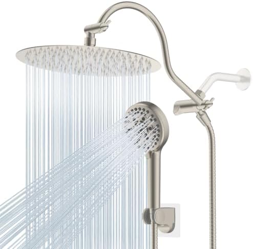 Hibbent All Metal High Pressure Shower Head, 12'' Rainfall Shower Head by Hibbent