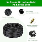 150FT Drip Irrigation System for Garden – Automatic Watering Kit with Solid Brass Metal Connectors, 360° Bendable Tubing &50 Adjustable Nozzles for Greenhouse, Lawn, Yard & Plants - Image 5