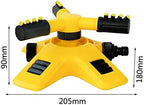QFFL Lawn Sprinkler with Three 360 Degree Rotating Arm, Hose, Garden Irrigation System, Can be Connected in Series, Automatic Water Sprinkler (Size : 50m) - Image 6