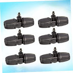 50Pcs Black Plastic Hose Connector Joint for Drip Micro Tubing - Image 7