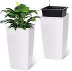 Garvee 30" Tall Planters Set of 2, Outdoor＆Indoor Planter Pots by Garvee