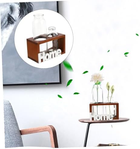 Healeved Glass Flower Vase Hydroponic Planter Vintage Two-Hole Glass Decorative Bottle for Home and Desktop Gardening Decor - Image 4