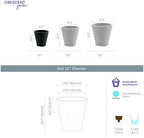 Crescent Garden Dot TruDrop Indoor/Outdoor Planter, Self-Watering Plant Pot, 16 Inches, (Caviar Black) - Image 2