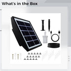 Automatic Watering System with Solar and USB Power, Includes 15 Drippers, Timer, Anti Leak Connectors, and Ground Stake, Drip Irrigation Kit for Potted Plants, for Indoor and Outdoor Use - Image 4